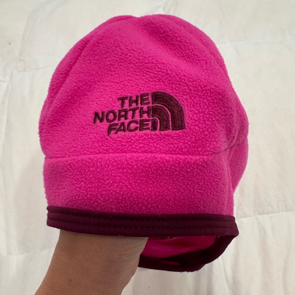 Baby North Face Pink Fleece Beanie